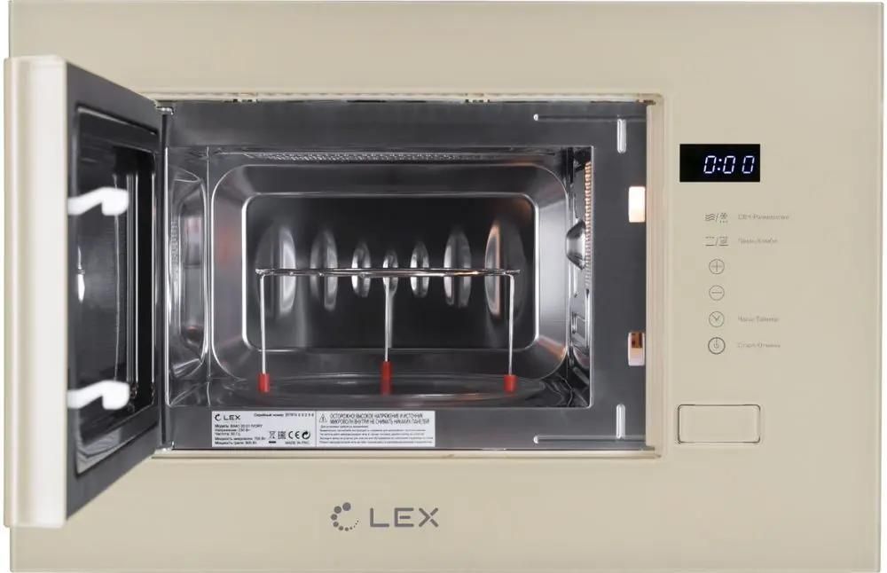 Встраиваемая микроволновая печь LEX Bimo 20.01, 20л, 700Вт, слоновая кость [chve000003]